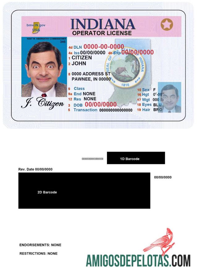 EUA Indiana DL exemplo